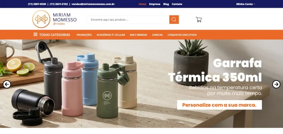 Projeto de site Miriam Momesso desenvolvido com solução AJWS